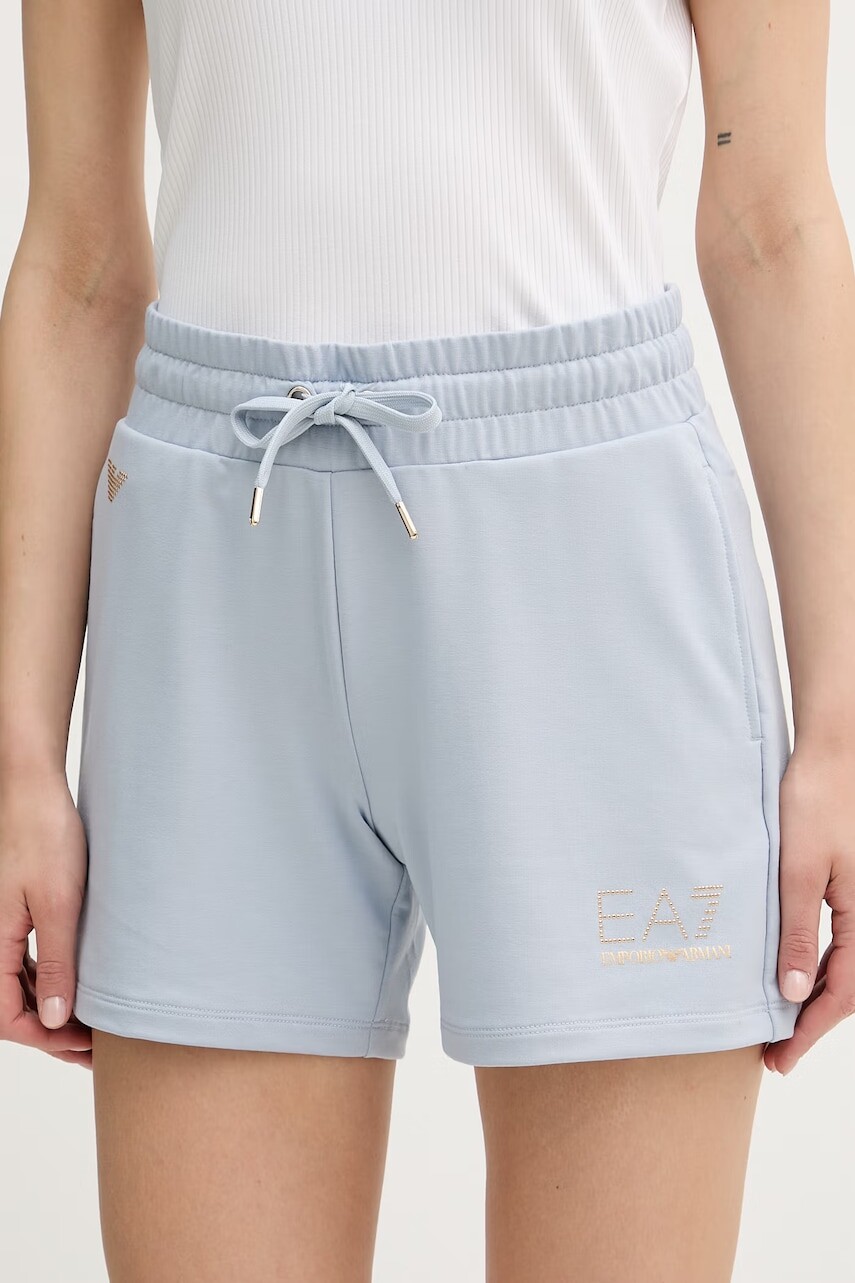 EA7 Emporio Armani Šortky dámske s viskózou