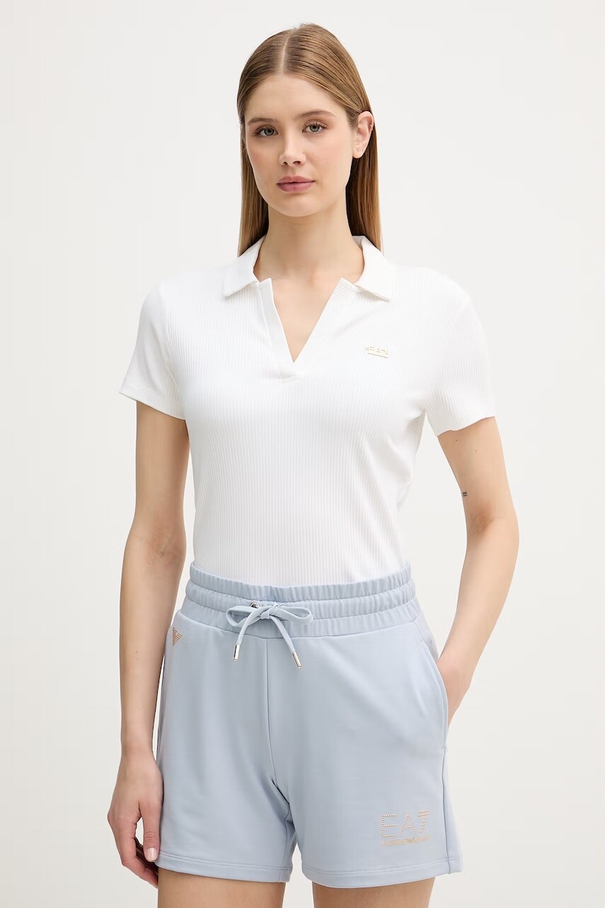 EA7 Emporio Armani polo tričko dámske s viskózou