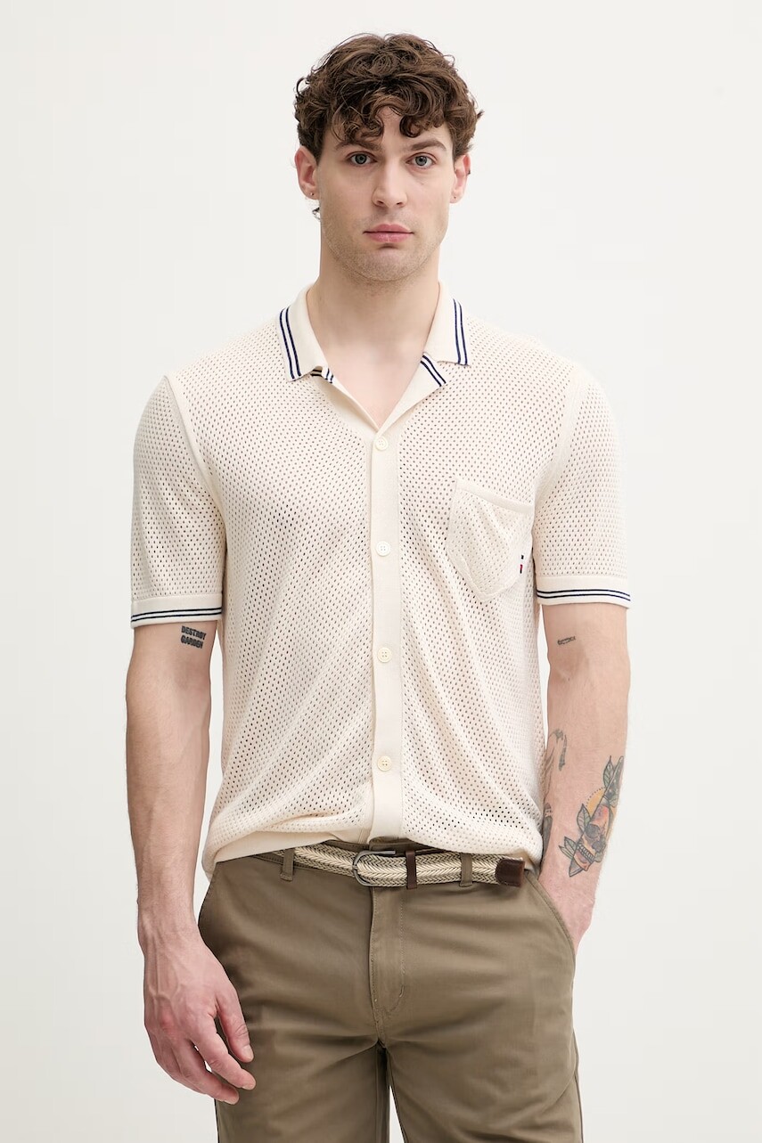 Tommy Hilfiger košeľa pánska z viskózy SUMMER