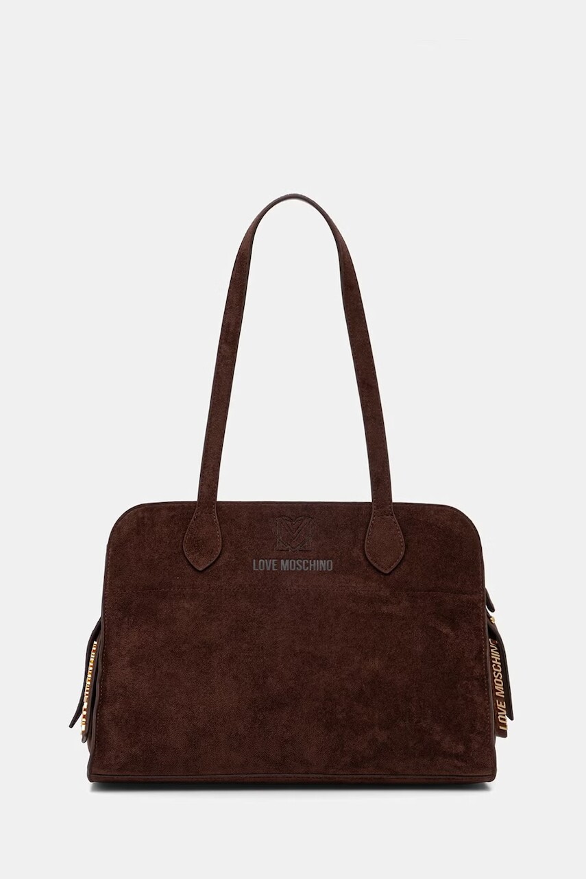 Love Moschino kabelka hobo dámska z imitácie semišu