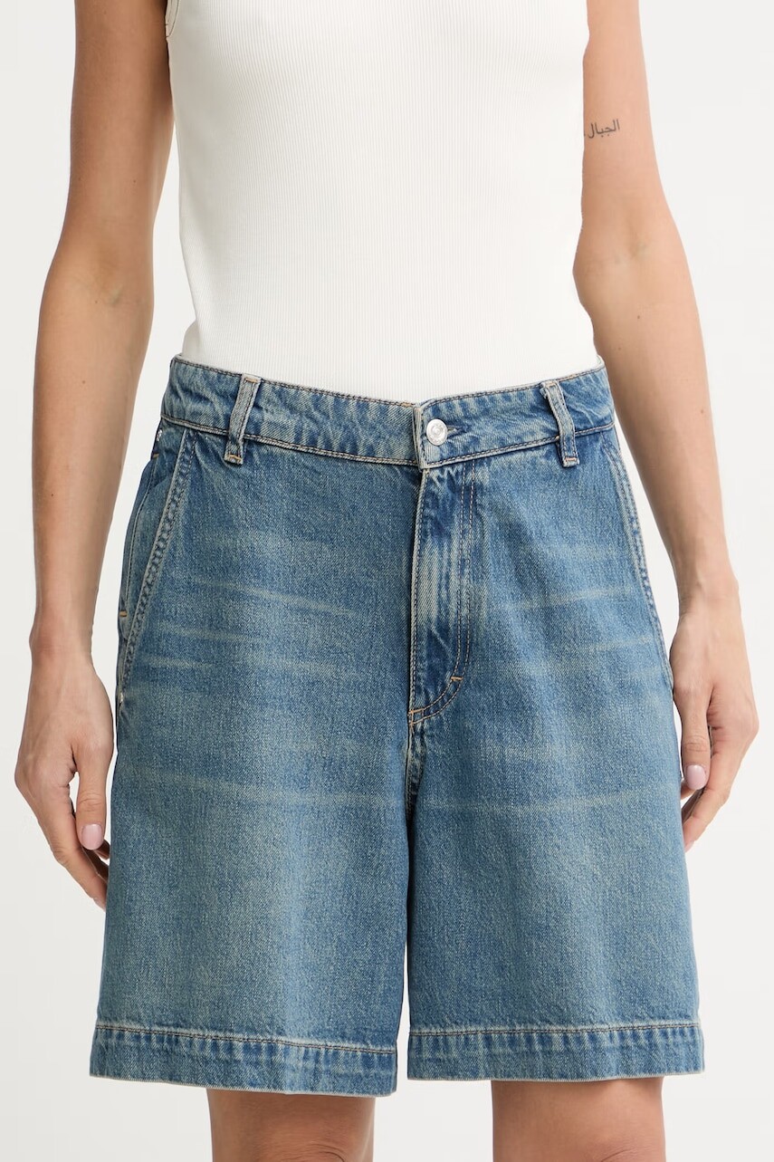 BOSS šortky dámske rifľové ALLEXY DENIM SHORT
