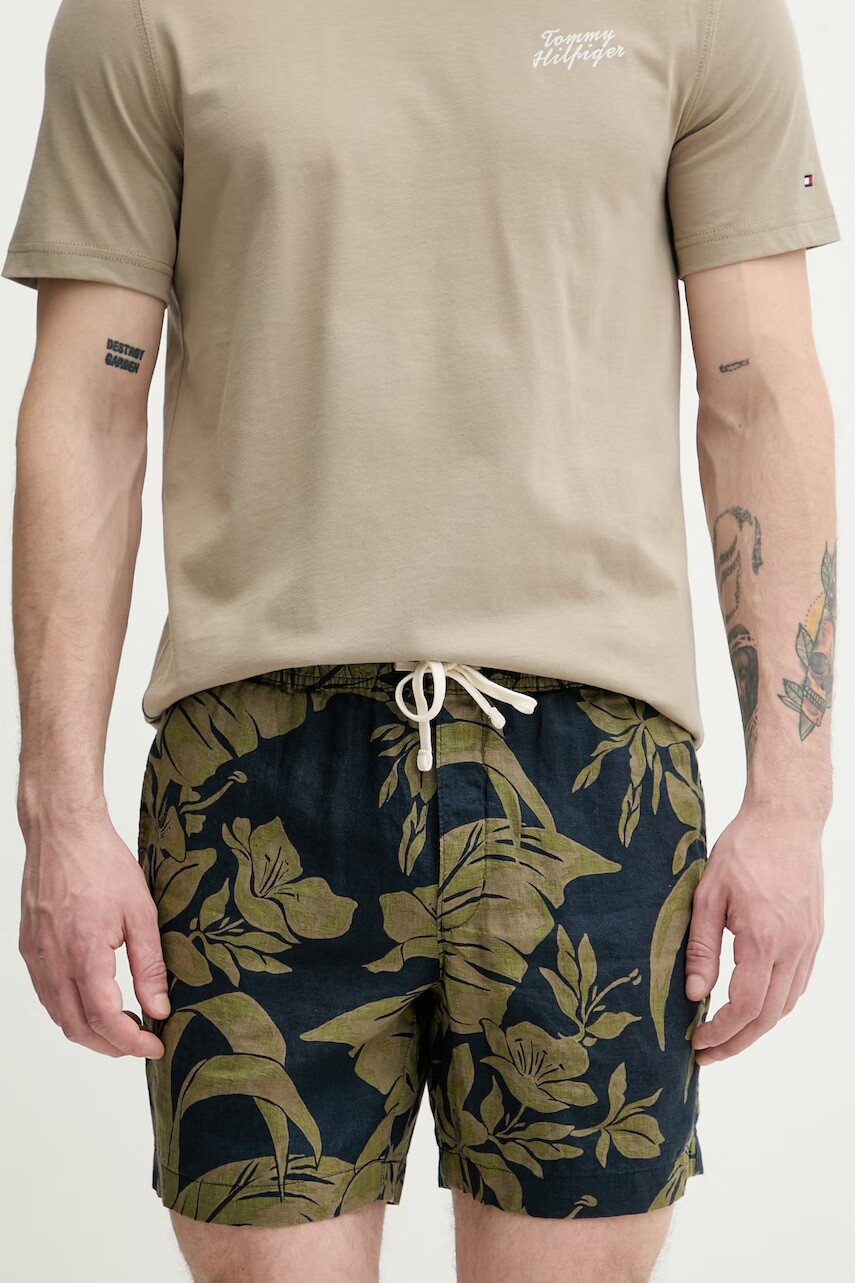 Tommy Hilfiger šortky pánske ľanové
