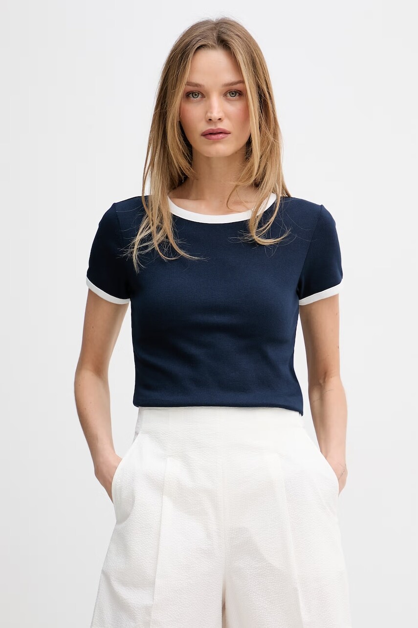 Tommy Hilfiger basic tričko dámske s bavlnou