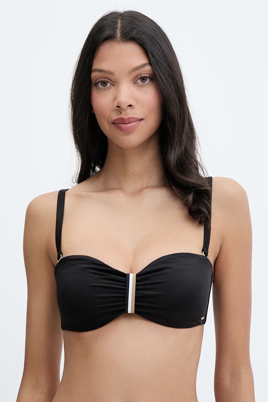 BOSS plavková podprsenka dámska BANDEAU_BOSS CODES