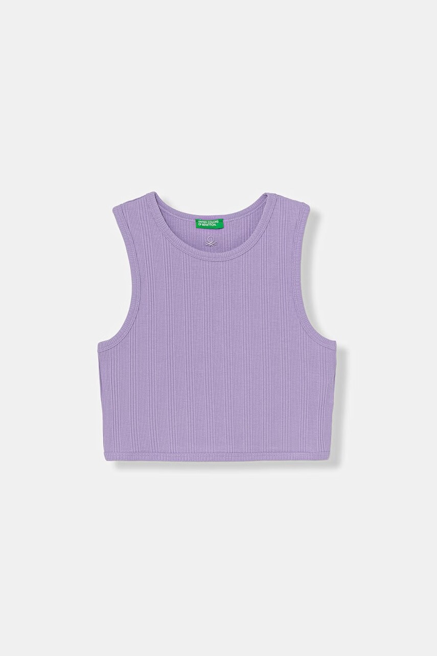 United Colors of Benetton top detský bavlnený s elastanom