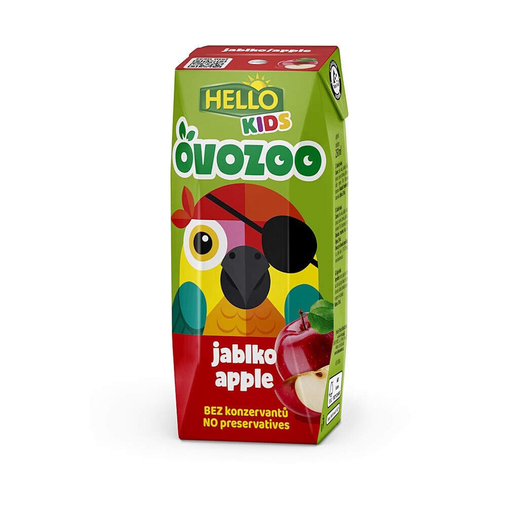 HELLO Ovozoo jablko 250 ml x 18 kusov