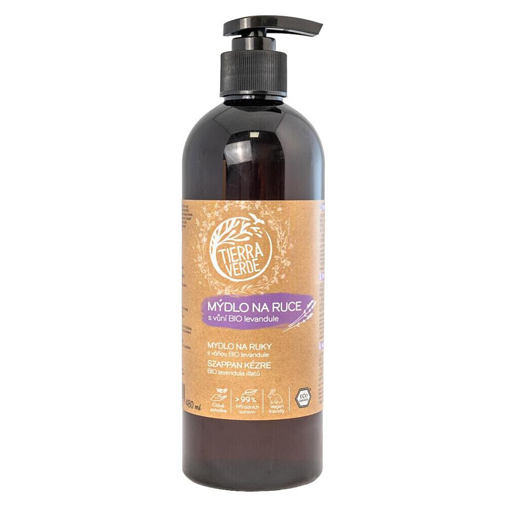 TIERRA VERDE Tekuté mydlo na ruky Levanduľa BIO 480 ml, poškodený obal