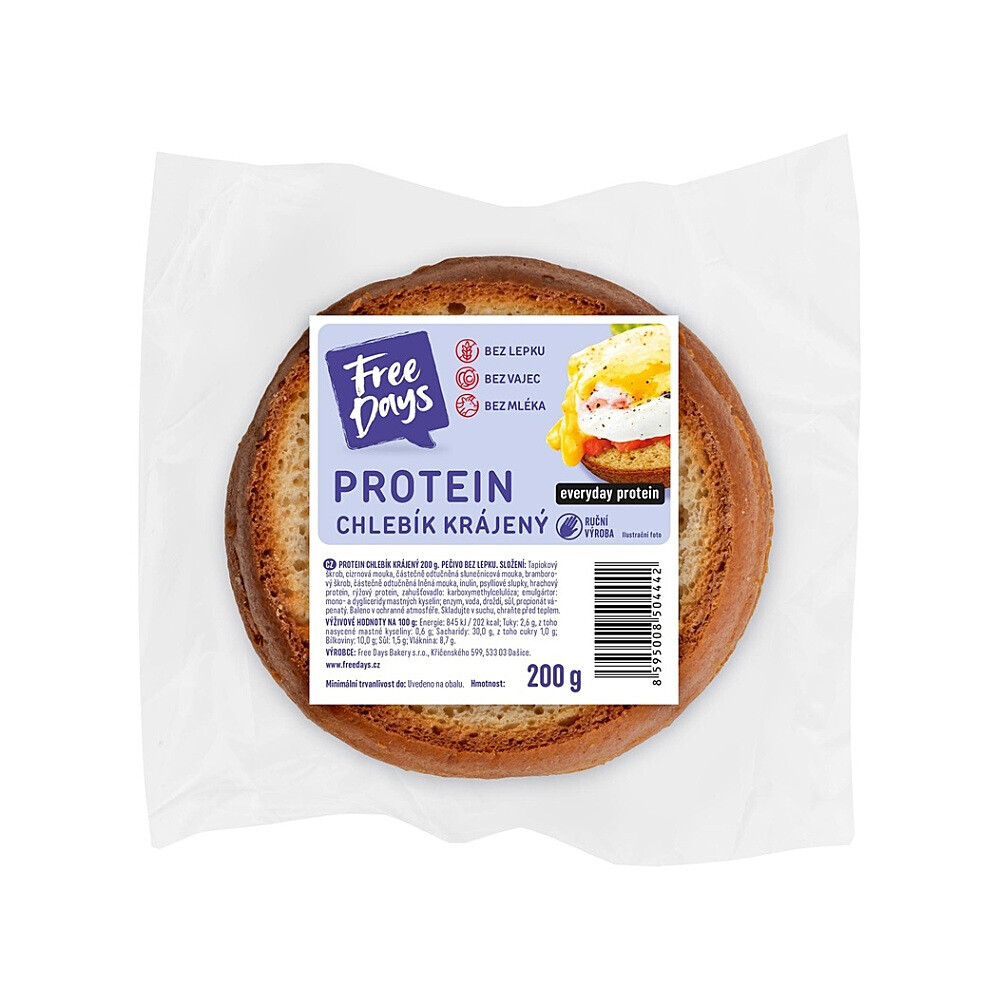 FREE DAYS BAKERY Proteín chlebík krájaný 200 g