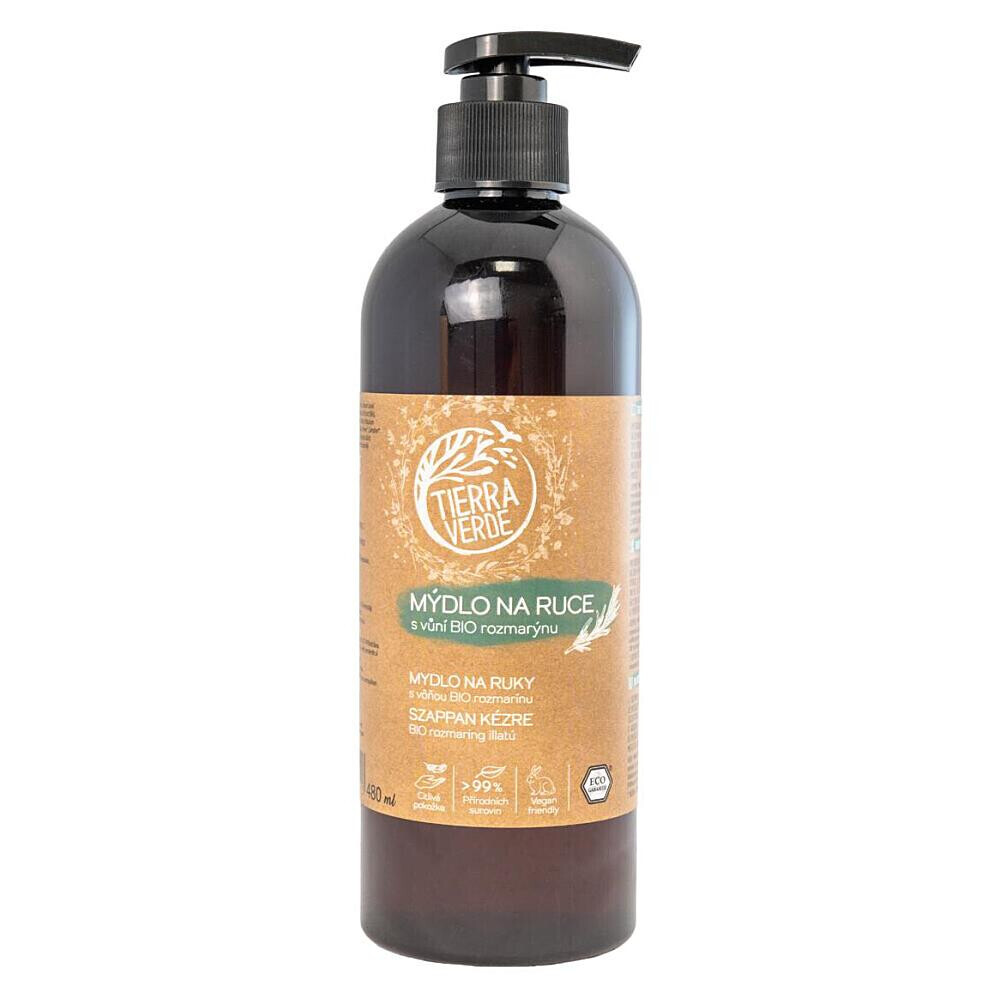 TIERRA VERDE Tekuté mydlo na ruky Rozmarín BIO 480 ml