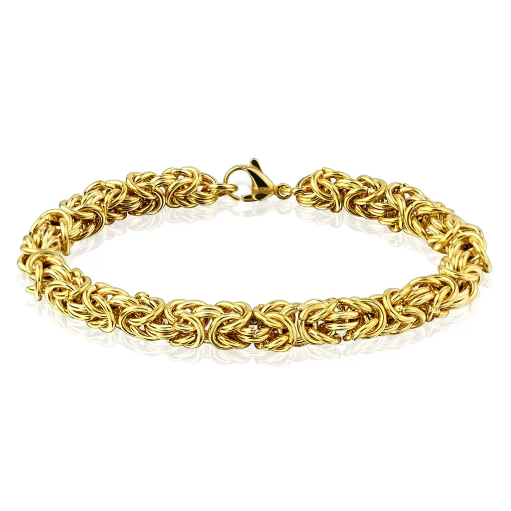Oceľový náramok byzantský vzor 8 mm