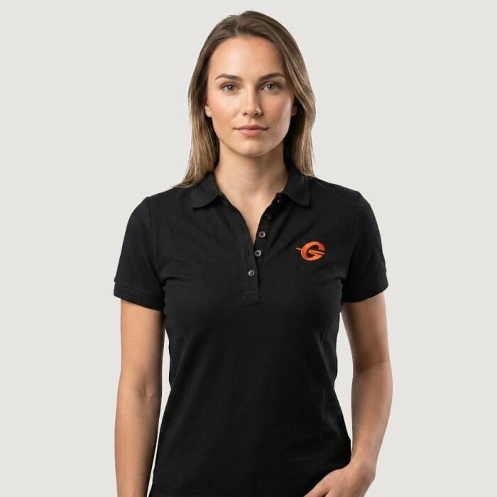 GymBeam Dámske Tričko Polo Black Black  XS
