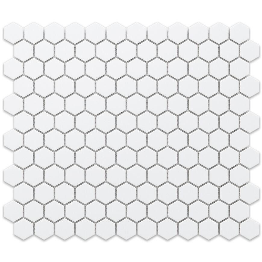 Mozaika hexagon White Mat Small 26/30
