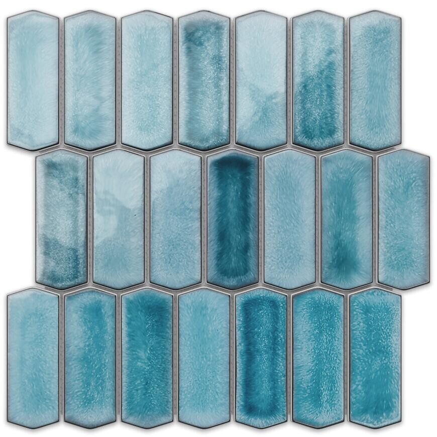 Mozaika hexagon Long Silk Blue 27,9/27,9