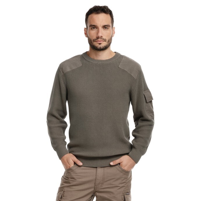 Bushman Pánsky sveter Marple tmavá khaki XXL
