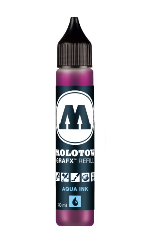 MOLOTOW náhradná náplň GRAFX Aqua INK - 30 ml | rôzne farby