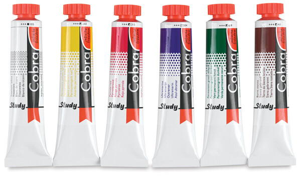 Olejove farby vodou riediteľné COBRA STUDY 40ml | rôzne farby