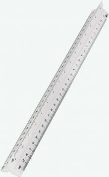 Pomerové pravítko plastové LENIAR 30 cm - geodetické