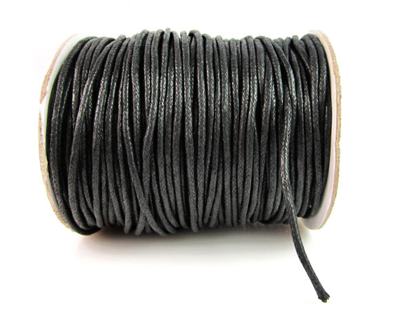 Voskovaná šnúrka 2 mm čierna / 10 m
