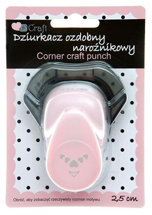 Ozdobný dierkovač  2,5 cm - motív Srdcia