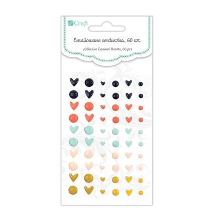 Samolepiace ozdoby Loveable / 60 dielna sada