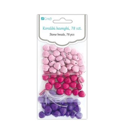 Korálky kamienky Girly - 78 dielna sada