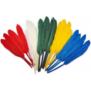 Indiánske pierka 10-17cm / 8 ks