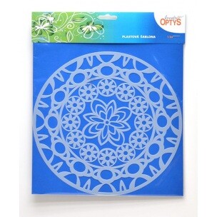 Plastová šablóna MANDALA 2. 25x25cm