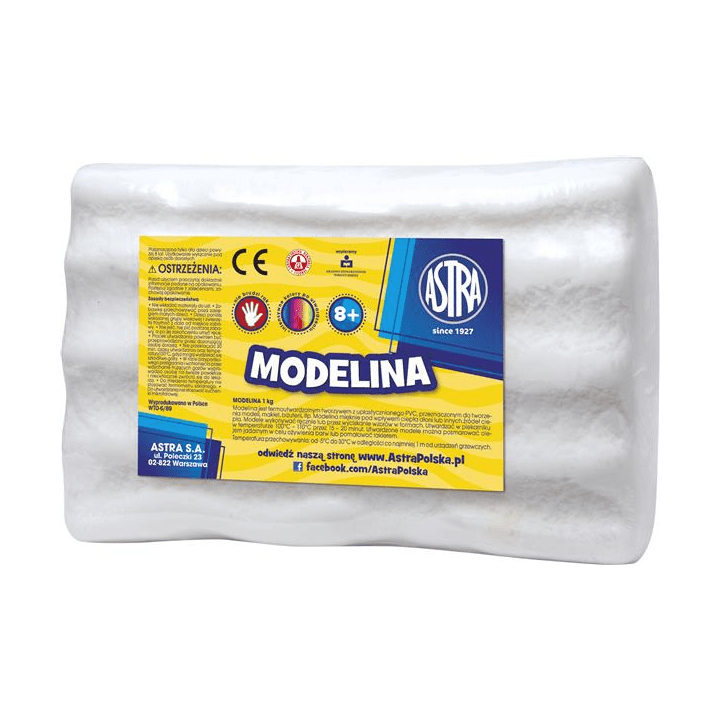 Modelovacia hmota Astra 1 kg - biela
