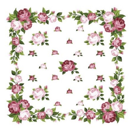 Servítky na DEKUPÁŽ - Roses - 1 ks
