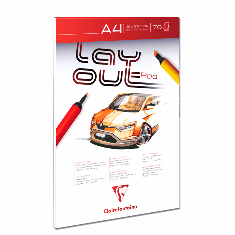 Blok Layout Pad pre kresbu fixkami A3 / 70 listov