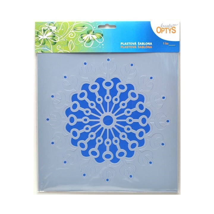 Plastová šablóna - Mandala 5 - 25x25cm