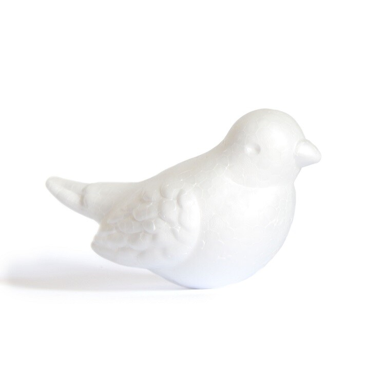 Polystyrénový vtáčik 14 cm