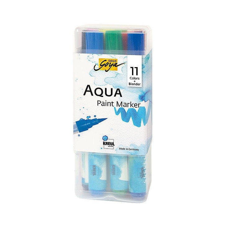 Sada akvarelových popisovačov Aqua Solo Goya Powerpack / 11 + 1 ks