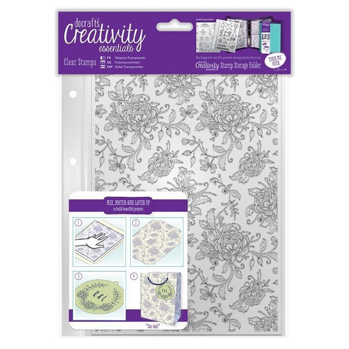 Akrylové pečiatky Floral Background A5