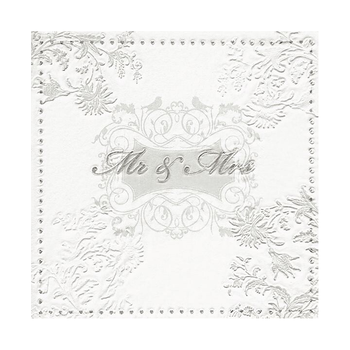 Servítky na dekupáž – Mr & Mrs Silver– 1 ks