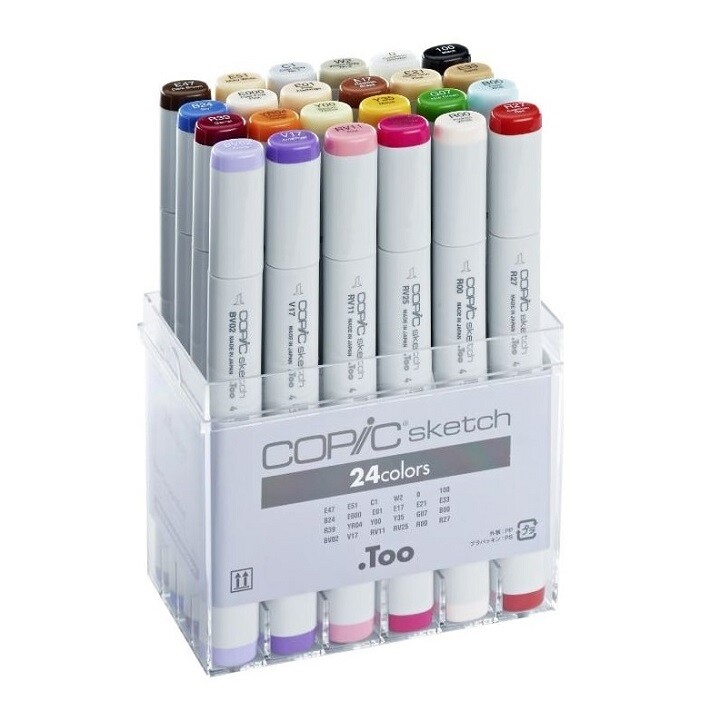 Popisovače COPIC Sketch / sada 24 ks