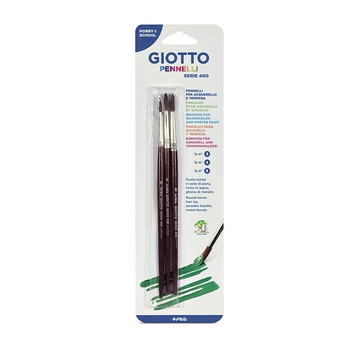Štetce GIOTTO okrúhle séria 400 / 3 ks