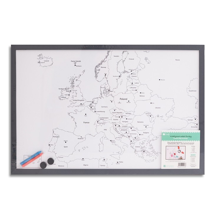 Kreatívna mapa Európy 60x40 cm