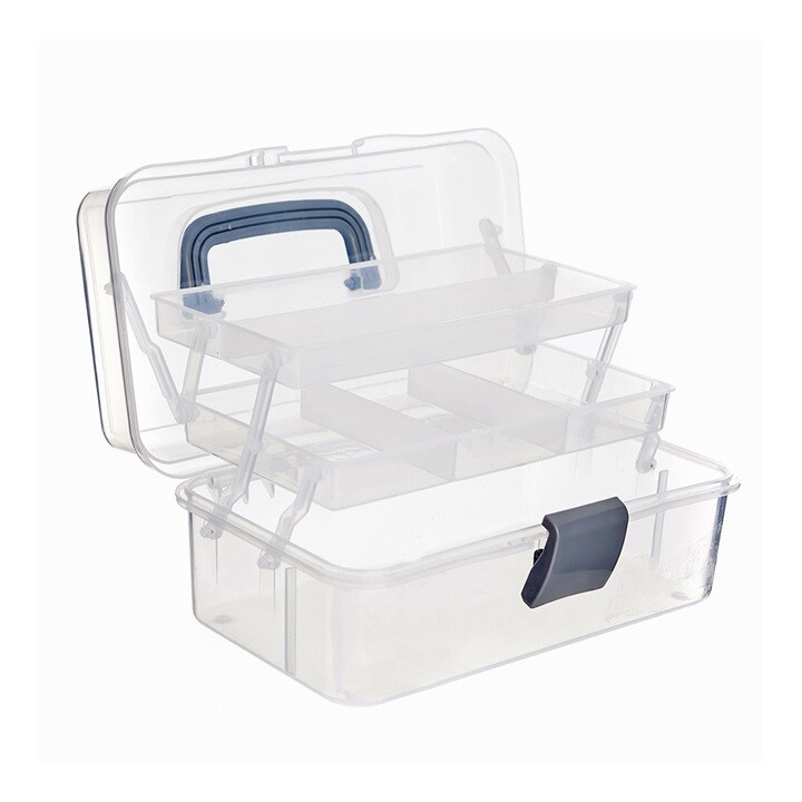 Plastový organizér na kreatívne komponenty 27 x 16 x 13 cm