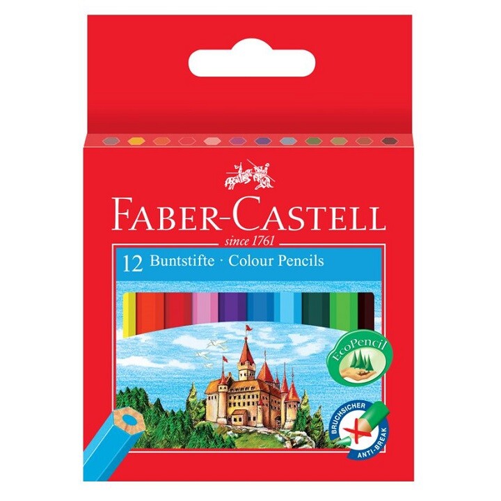 Pastelky Faber-Castell šesťhranné / set 12 farieb