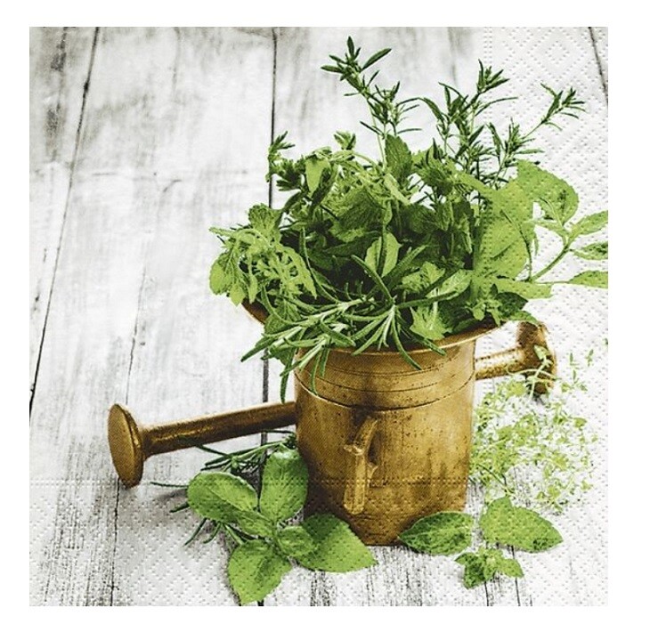 Servítky na dekupáž Variety of Herbs – 1 ks
