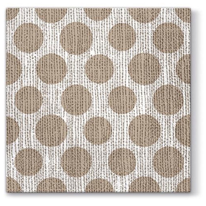 Servítky na dekupáž Dots on Linen - 1 ks