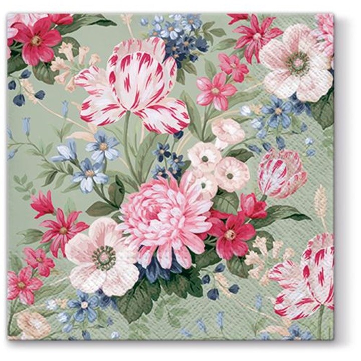 Aromatizované servítky na dekupáž Calm Flowers - 1 ks