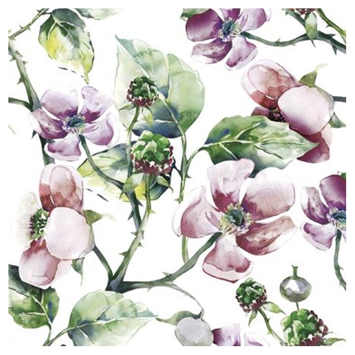 Servítky na dekupáž Pink Wild Roses - 1 ks
