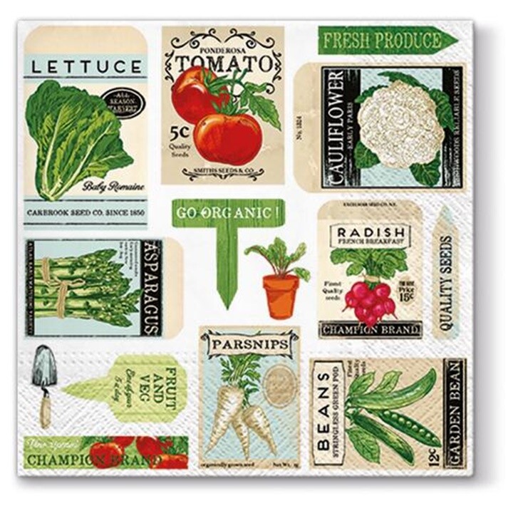Servítky na dekupáž Organic - 1 ks