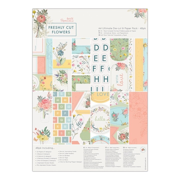 Sada na scrapbooking Freshly Cut Flowers - 48 listov