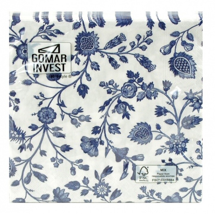 Servítky na dekupáž Decor of porcelaine - 1 ks
