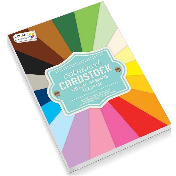 Farebný kartón Craft Sensations 24x34 cm – 50 listov
