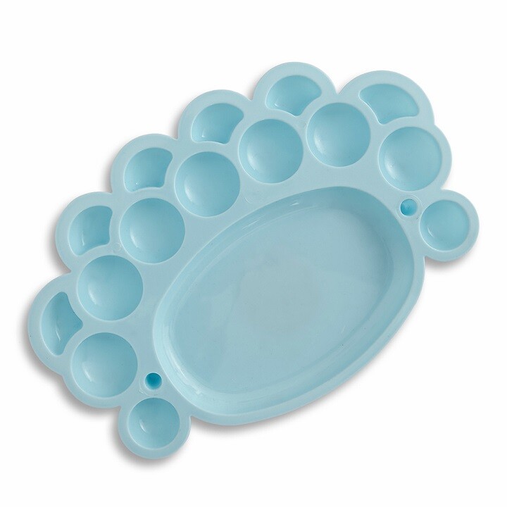 Plastová maliarska paleta - modrá