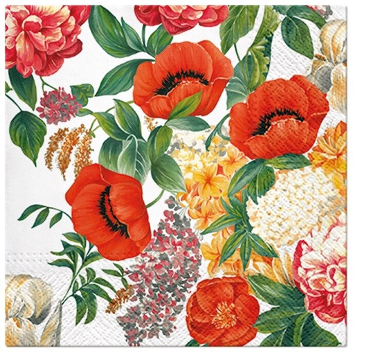 Servítky na dekupáž Nostalgic Bouquet 1 ks